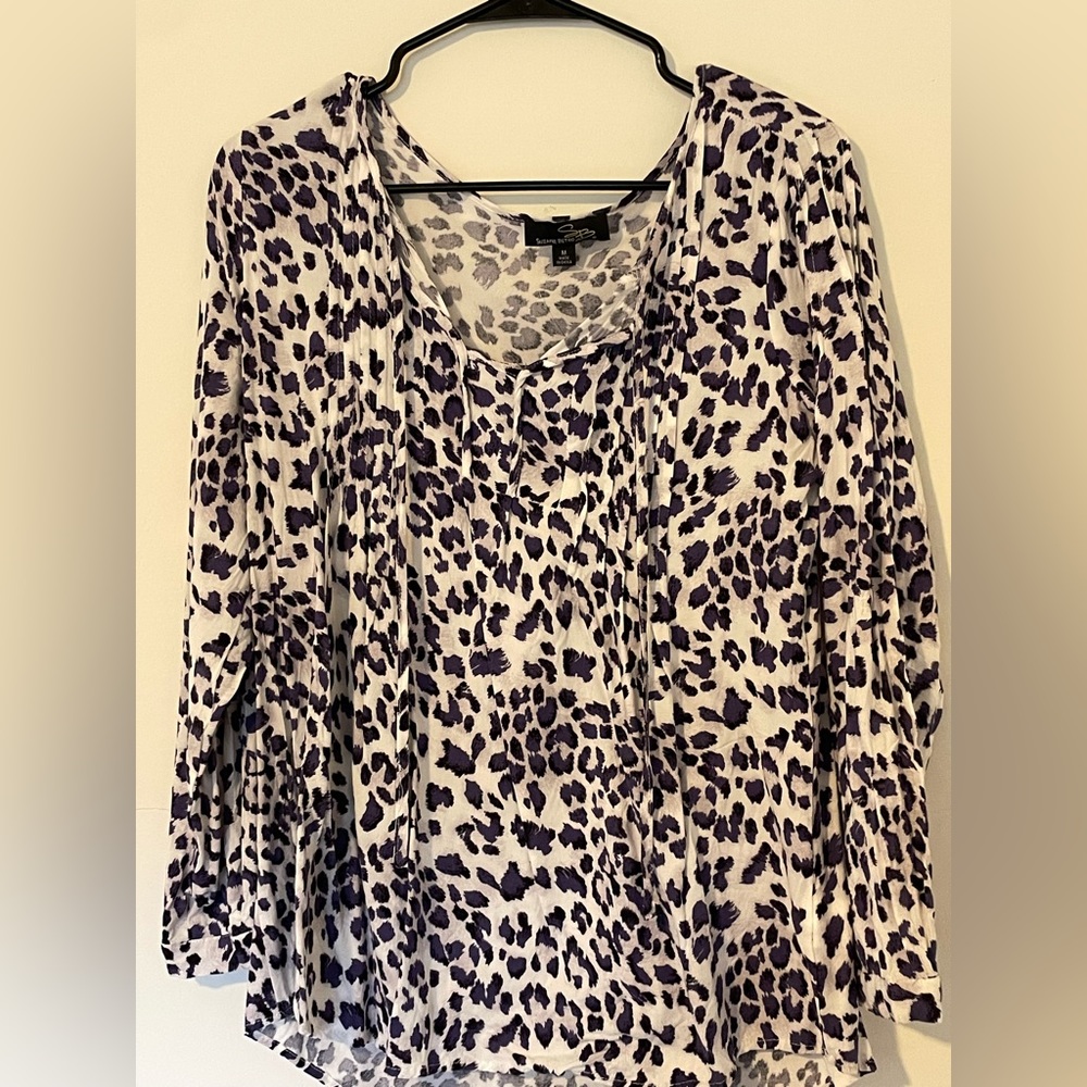 Purple cheetah print top